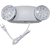 TANLUX LED Emergency Lights with Battery Backup, Commercial Emergency Light Fixtures for Business Home Power Failure Emergency Exit Sign Lighting with 1.0 Meter Plug in Cord AC120V Input