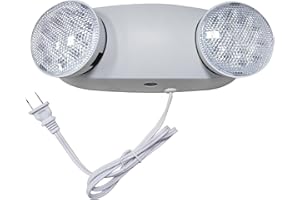 TANLUX LED Emergency Lights with Battery Backup, Commercial Emergency Light Fixtures for Business Home Power Failure Emergency Exit Sign Lighting with 1.0 Meter Plug in Cord AC120V Input