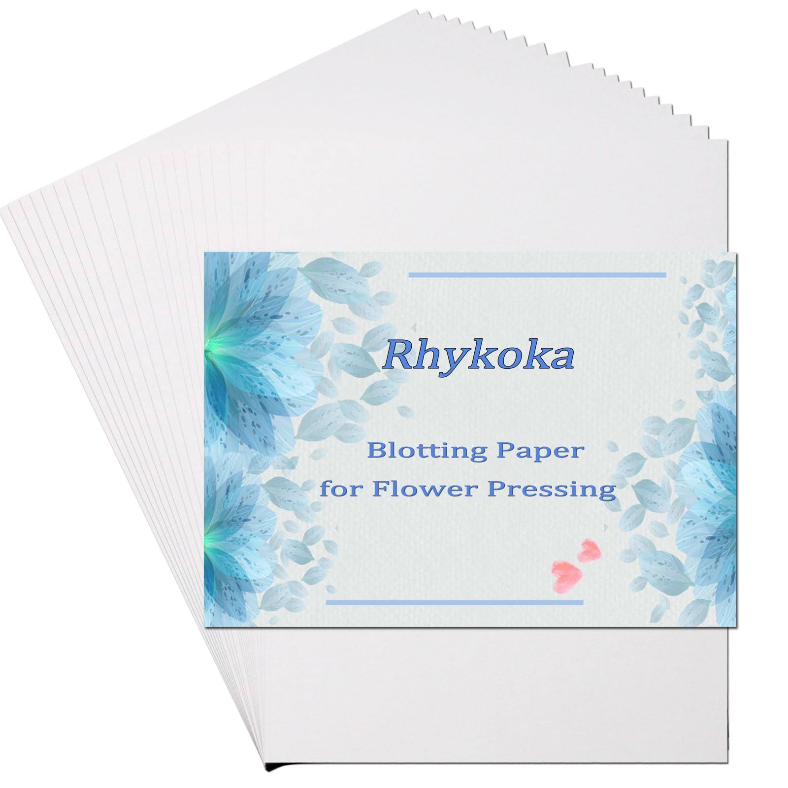 Rhykoka Blotting Paper for Flower Press,20 Sheet 20X26CM (10.23X7.87 Inches) Large Flower Press Paper, Highly Absorbent and Reusable Herbarium