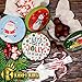 Christmas Gift Tins, Small Box for Gift Card, Cookies or Candy (Set of 4) (Holiday Fun, Round 4.2