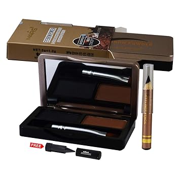 Mars 2in1 Eyebrow Powder+ Eyebrow Pencil-89003 With Free Adbeni Kajal