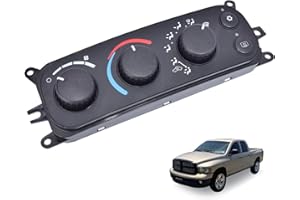 FuseRish 599-212 HVAC Control Module, Climate Control Module Panel Switch Compatible with Dodge Dakota 2001-2004; Compatible with Dodge Ram 1500/2500/3500 2002-2005