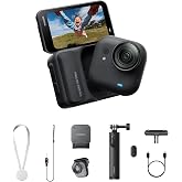 Insta360 GO Ultra Family Bundle - Small 4K Vlogging Camera, Hands-Free, POV Cam, 1/1.28" Sensor, 53g Lightweight, 156&deg; FOV, 200 Min Battery Life, Magnetic Wearable Action Camera for Sports, Vlog
