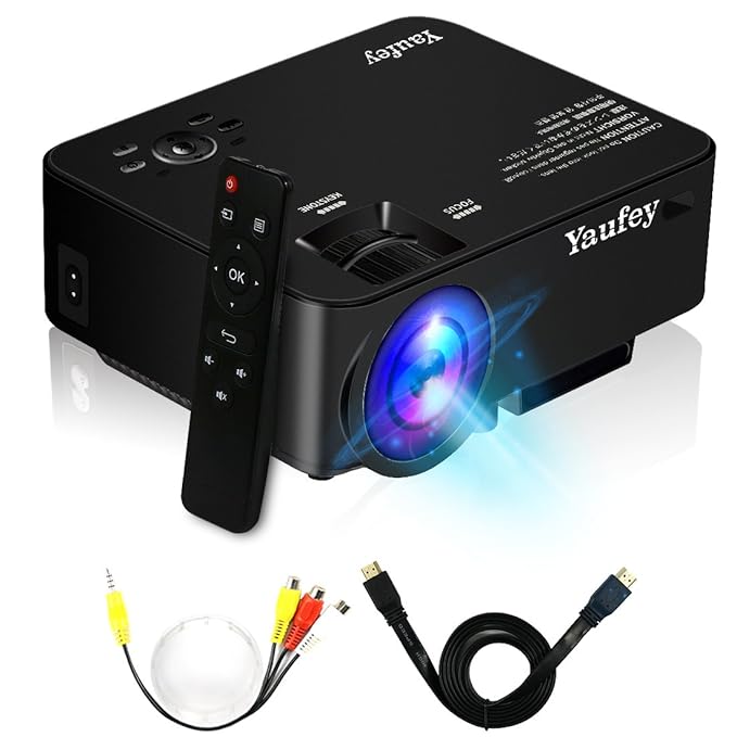 Yaufey® 1500 lumens Mini LED Projector with Free HDMI Amazon.co.uk