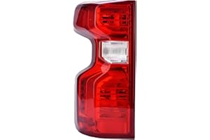 Tail Light Assembly Compatible with Chevy Silverado 1500 2500HD 3500HD 2019-2023 Halogen Type NON-LED Model Taillights Brake 