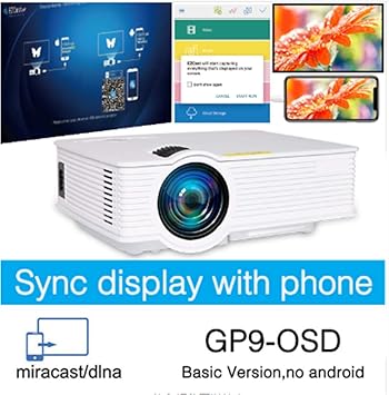 OSB STYLE Mini proyector led inalámbrico Pantalla de ...