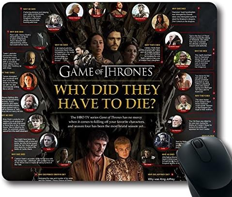 iCustomonline Game of Thrones Custom Rectangle Mousepad in 22*18*1.3CM