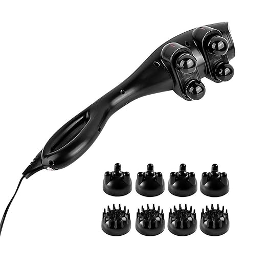 title=Ikeepi Massaggiatore Elettrico Manuale Massaggio Multifunzione con 3