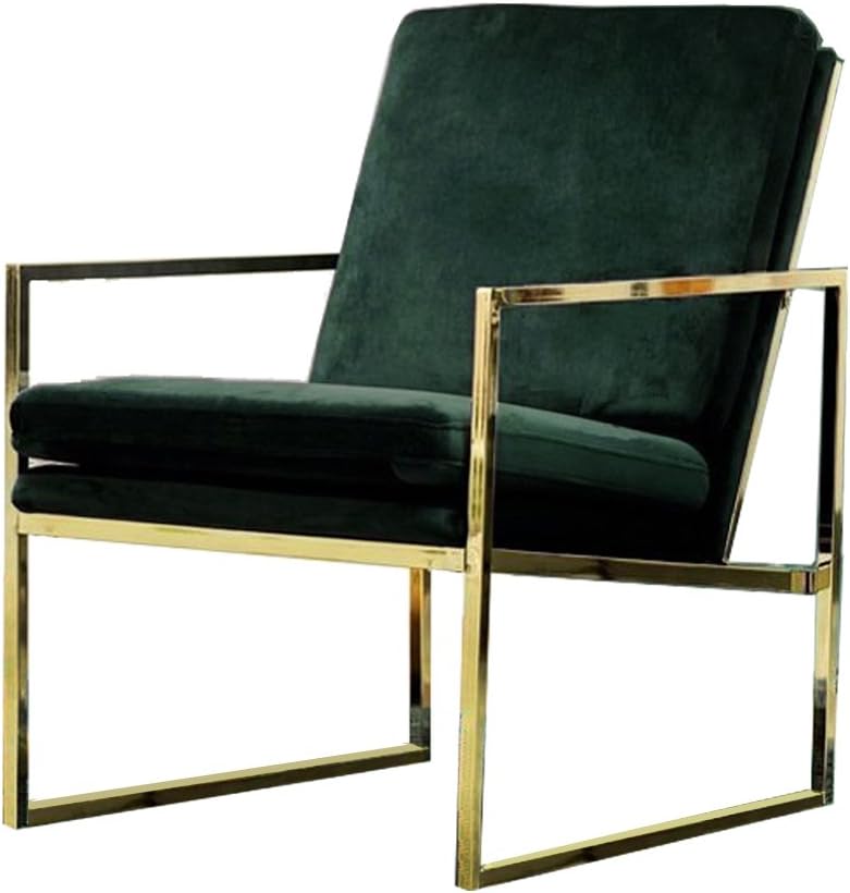 Best velvet brass arm accent chair