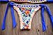 Sherry007 Sexy Handmade Crochet Bikini Swimsuit Brazilian Swimwear Bathing Suit (Small, N Blue)