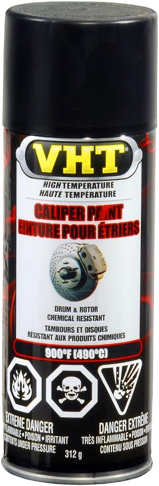 VHT CSP739000 Brake Caliper Paint, Black, Satin, 11 ounces, 1 (Non-Carb Compliant)