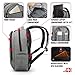 Laptop Backpack - Anti Theft Backpack Waterproof Rain Cover - SWISS Design RFID Blocking - USB Charging Port - Business College Travel School Backpack - Black Backpack for Men Women 15.6 inch