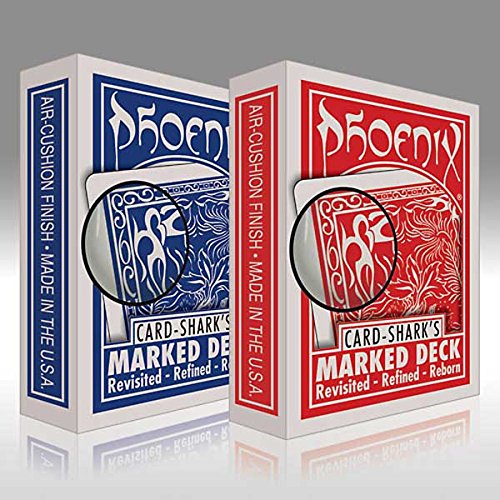 SOLOMAGIA Phoenix - Poker - Marked - Blue Back - Card Games - Magic Tricks and Magic