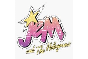 VISION GRAPHICS MAGNET Jem And The Holograms Band Cartoon Misfits Distressed 80S Party Mask Magnetic Vinyl Sticker Decal Magnet 5"