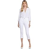 NYDJ womens Chloe Capri Jeans, Optic White, 8 US