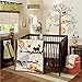 Lambs & Ivy Treetop Buddies Jungle Animal Jumbo Wall Appliques, Brown/Green
