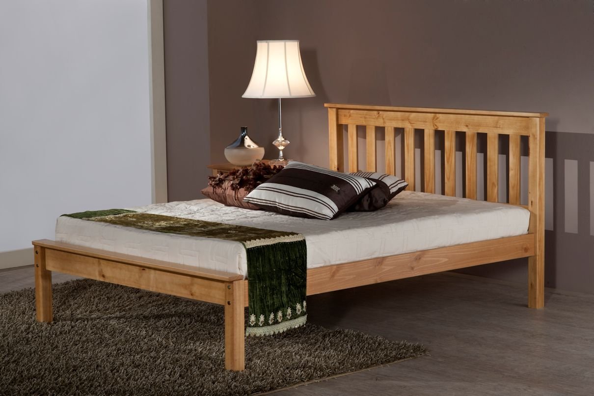 Birlea Denver Antique Pine Low Foot End 5 King Size Bed Amazon Co