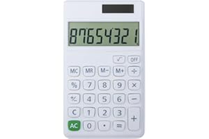 YAMHOHO Basic Standard Calculators Small Digital Desktop Calculator with 8-Digit LCD Display, Battery Solar Power Smart Calculator Children's School Adult Office Family Standard Functions (8 Bit White)