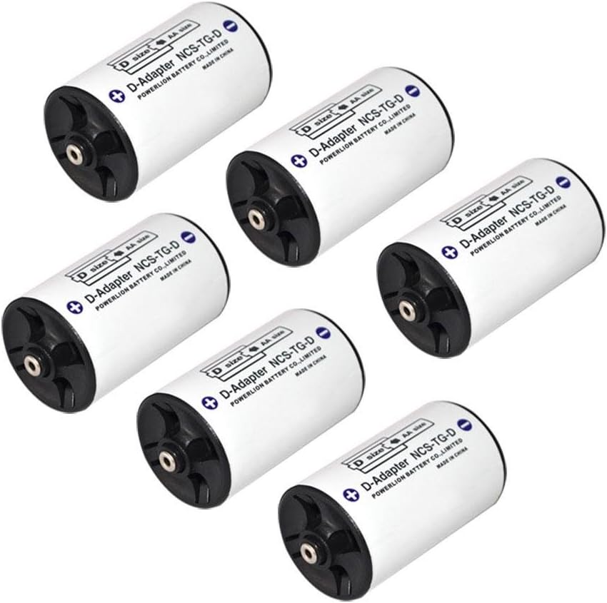 AOLVO D Spacer Battery D Battery Adapter Case, AA to D Battery Adapter