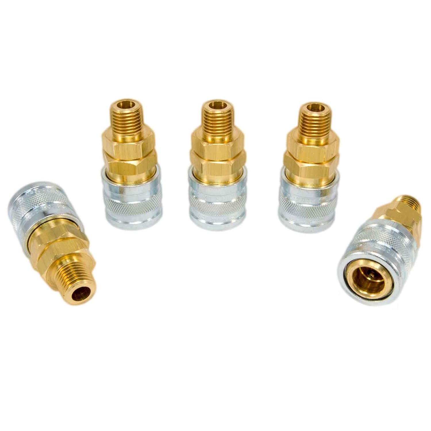 3/8" Male NPT x 1/4" air water Quick Disconnect hose coupler Fitting