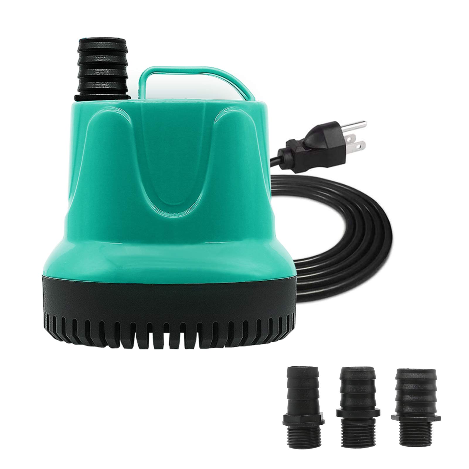 Photo 1 of Upettools Submersible Water Pump, Ultra Silence Circulation Multifunctional Water Pump with Handle For Pond, Aquarium, Hydroponics, Fish Tank Fountain with 5.9ft (1.8M) Power Cord (40W)