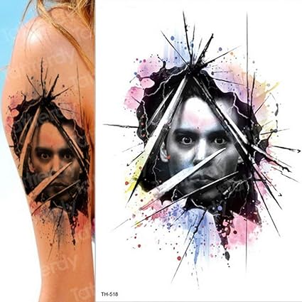 3pcs Tattoo Sleeve Arm Skull Lotion Long Tattoo Temporary Waterproof One Piece Tattoo 3d Girl Face Tattoo Female 3pcs Amazon Co Uk
