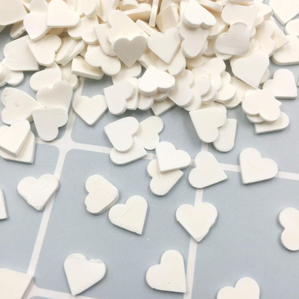 100g Colorful Heart Polymer Hot Clay Slices Fimo Sprinkles for Crafts Making DIY Accessories Nail Art decor
