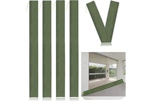 WEISGJA Long Canvas Sandbags for Flooding, 4Pcs Thickened Reusable SandBags with Ties, Tube Sand Bags for Indoor and Outdoor Waterproof Barrier During Hurricane,Snow and Rain Season (60"x 6")