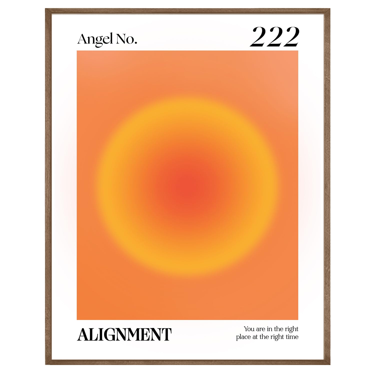 Photo 1 of ******** PACK OF 2******* KEUSPI Angel Numbers 222 Intuition Red Orange Aura Energy Y2K Gradient Wall Art Canvas Poster Unframed 8x10, Spiritual Decorations Canvas Posters for Bedroom Dorm, pink