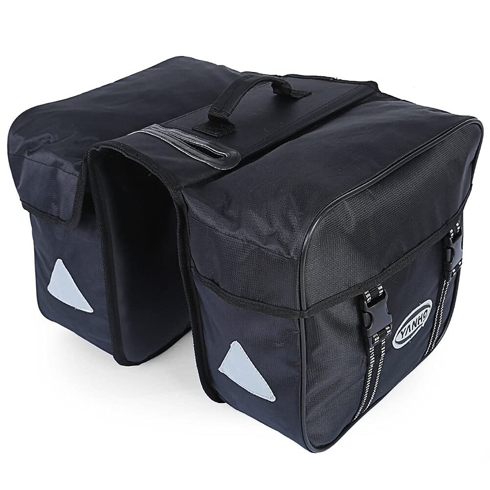 OYHN Cycle Saddle Rear Rack Pannier Bike Bag, 40L Bike Panniers Bag Bike Rack Bag Waterproof Rain Waterproof Wearable Bike Bag 600D Polyester Bicycle Bag Cycle Bag Cycling Bike/Bicycle