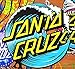 Santa Cruz Wave Dot Skateboard Sticker - 16cm in size at it's widest point - skate snow surf board bmx