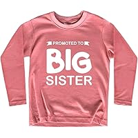 Big Sister Outfit 12 Months Big Sister Shirts For Toddler PythJooh Big Sister Announcement T-Shirt Toddler Girl Long Sleeve/Short Sleeve Big Sister Cotton Top Shirts Gift 2-7Years Big Sister Toddler Shirt Big