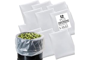 12 pack 55 gallon drum liners, clear heavy plastic drum liner, for Food storage, vegetable pickling