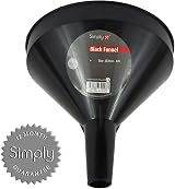 Simply Funnel 102mm 4 Inch Mess-Free Pouring Lightweight Black view 2