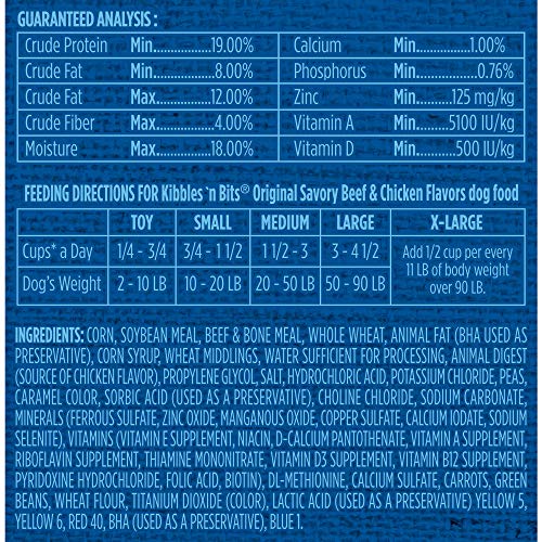 Kibbles 'N Bits Original Savory Beef & Chicken Flavors Bonus Bag Dry