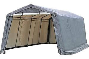 HomeDude 10x20 Carport, Heavy Duty Car Canopy Shelter with 195g/m² Ripstop Cover, All-Season Outdoor Garage for Truck & Boat,
