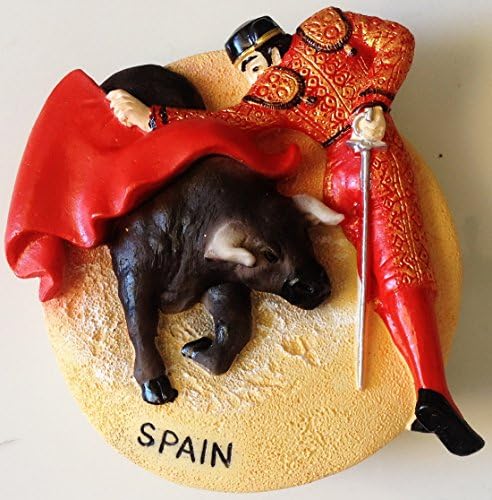 Bullfighting Matador Spain Resin 3D fridge Refrigerator Thai Magnet Hand Made Craft. by Thai MCnets