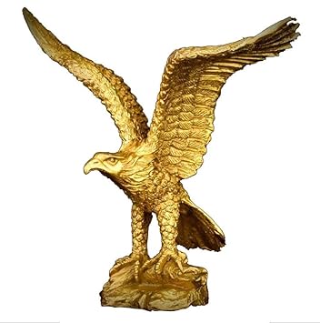Amazoncom Huyyb Sculptures Home Decor Gold Eagle Statue