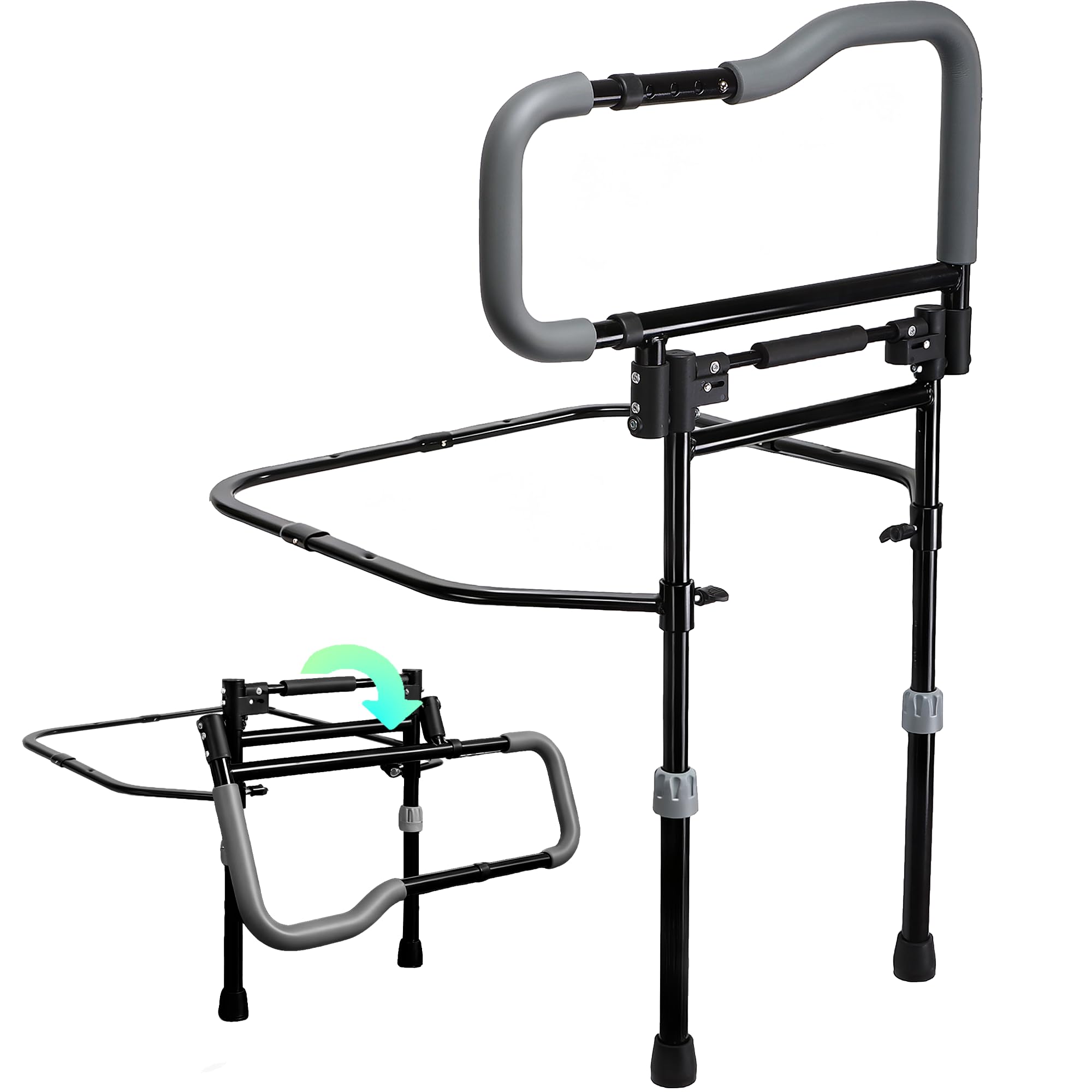 Photo 1 of NurturaNook Bed Rails for Elderly Adults Safety, Foldable Adjustable Bed Rail & Assist Handle, Heavy-Duty Grab Bar for Seniors, Pregnant Women, Injury Recovery – Fits Twin, Full, Queen & King Beds