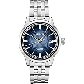 SEIKO Automatic Watch for Men - Presage Cocktail Time - Patterned Dial | Gloss Finish, Date Calendar, Stainless Steel, Water-Resistant 50M, 41-Hour Reserve Power, See-Through Caseback