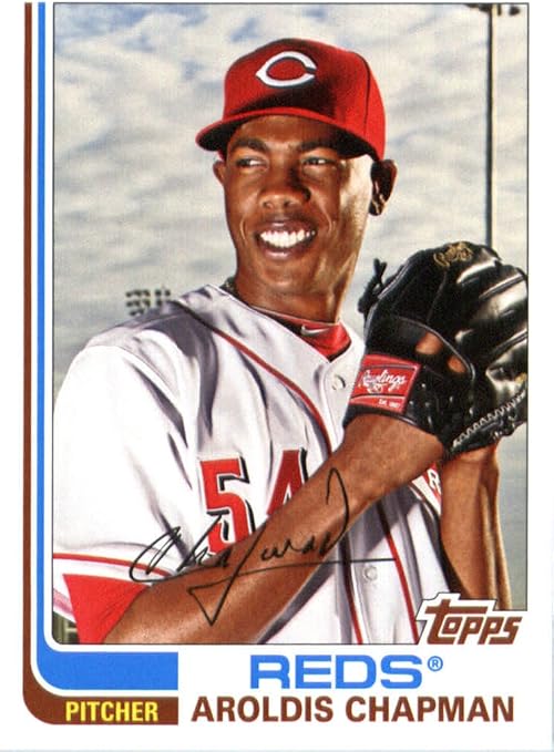 Amazon 2013 Topps Archives MLB Baseball Card 73 Aroldis Chapman 