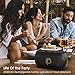 Punkcase Silencer Portable Bluetooth Speaker - Best Wireless Speaker with Loud Stereo Sound and Enhanced Bass for iPhone/Android/Computer/Phone/Laptop [Black]