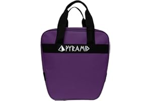 Pyramid Prime One Single Tote 1 Ball Bowling Bag with Large Padded Foam Bowling Ball Holder - Holds A Pair of Bowling Shoes (Up To US Mens Size 10)