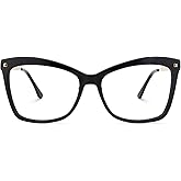 Zeelool Stylish Oversized Butterfly Blue Light Blocking Glasses for Women Isaebella FP0044
