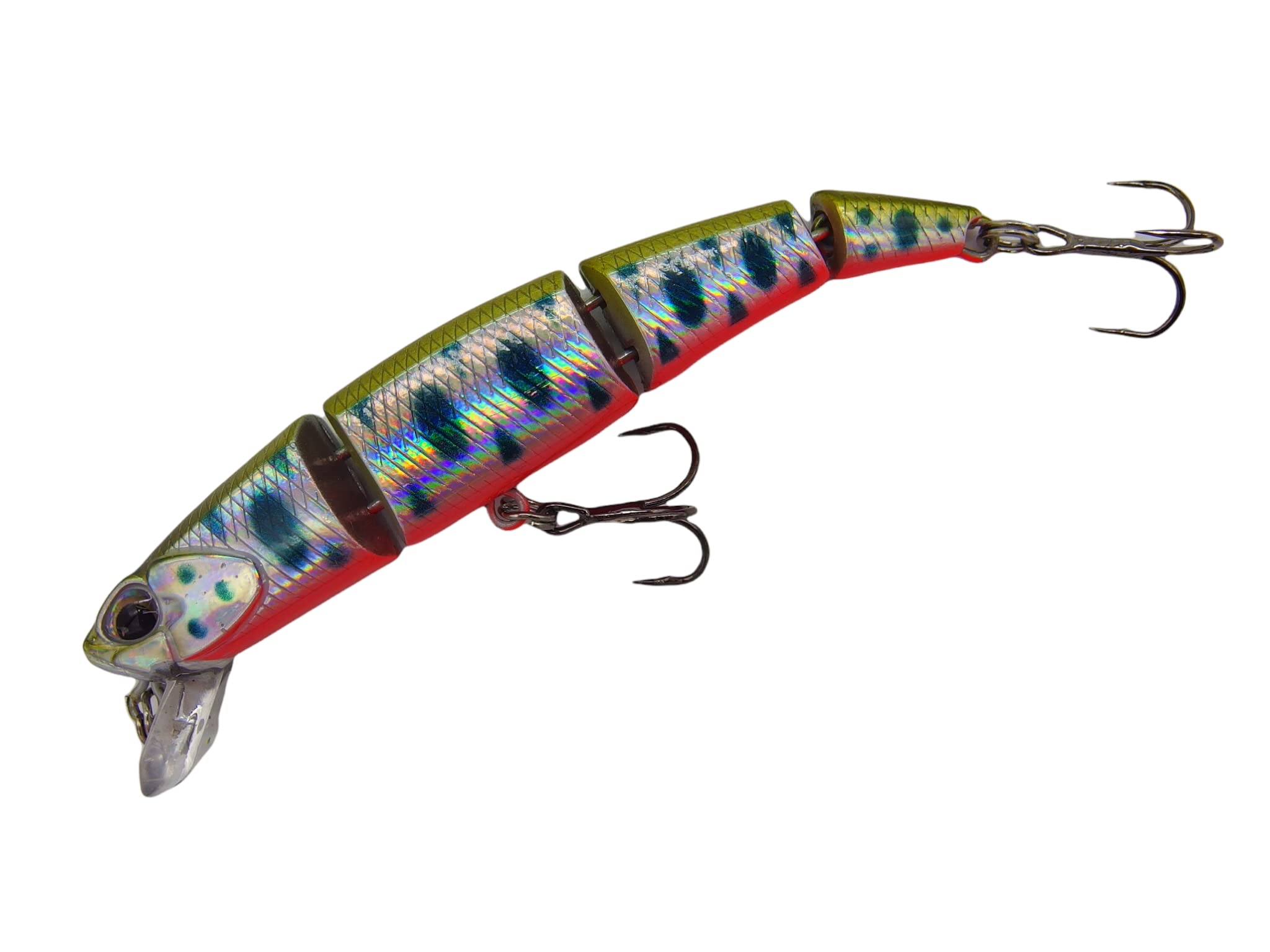 momolures Trout Lures Qatro Jointed 70S 5.7g Sinking for Brown Trout (YAMAME RED BELLY)