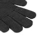 Cozy Cabin Cut Resistant Gloves, Level 5 Protection, Stainless Steel Wire Mesh Work Safety Hand Protector Outdoor Self-defense Work Safety Gloves, Classic Black 1 Pair