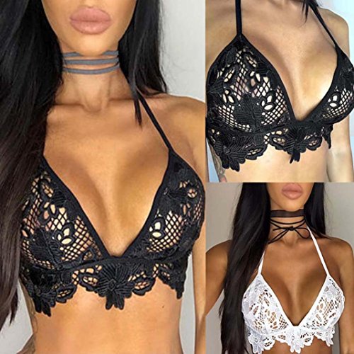 Bra,Han Shi Women Fashion Lace Choker Crop Tops Bralette Bustier Unpadded Bra Lingerie Bra,Han Shi Women Fashion Lace Choker Crop Tops Bralette Bustier Unpadded Bra Lingerie