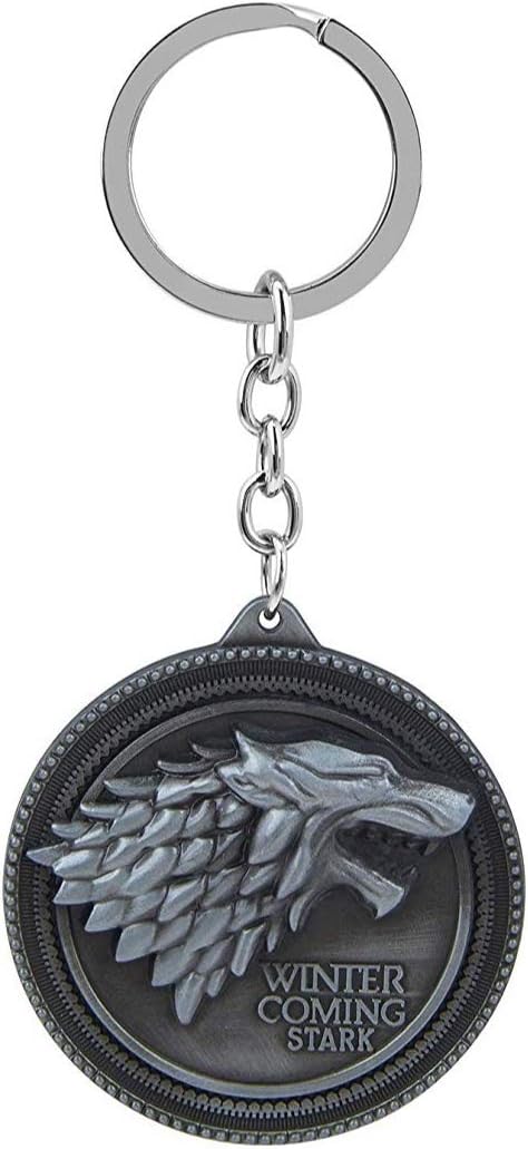 Game Of Thrones House Stark Keychain (Silver)