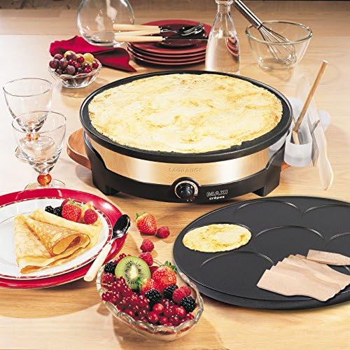 Lagrange 109006 Duo Crêpière 2 Plaques Grande et Mini - Cuisine A Vivre Lagrange 109006 Duo Crêpière 2 Plaques Grande et Mini