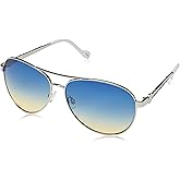 Jessica Simpson Women's J5702 Elegant Metal Aviator Pilot Sunglasses with UV400 Protection